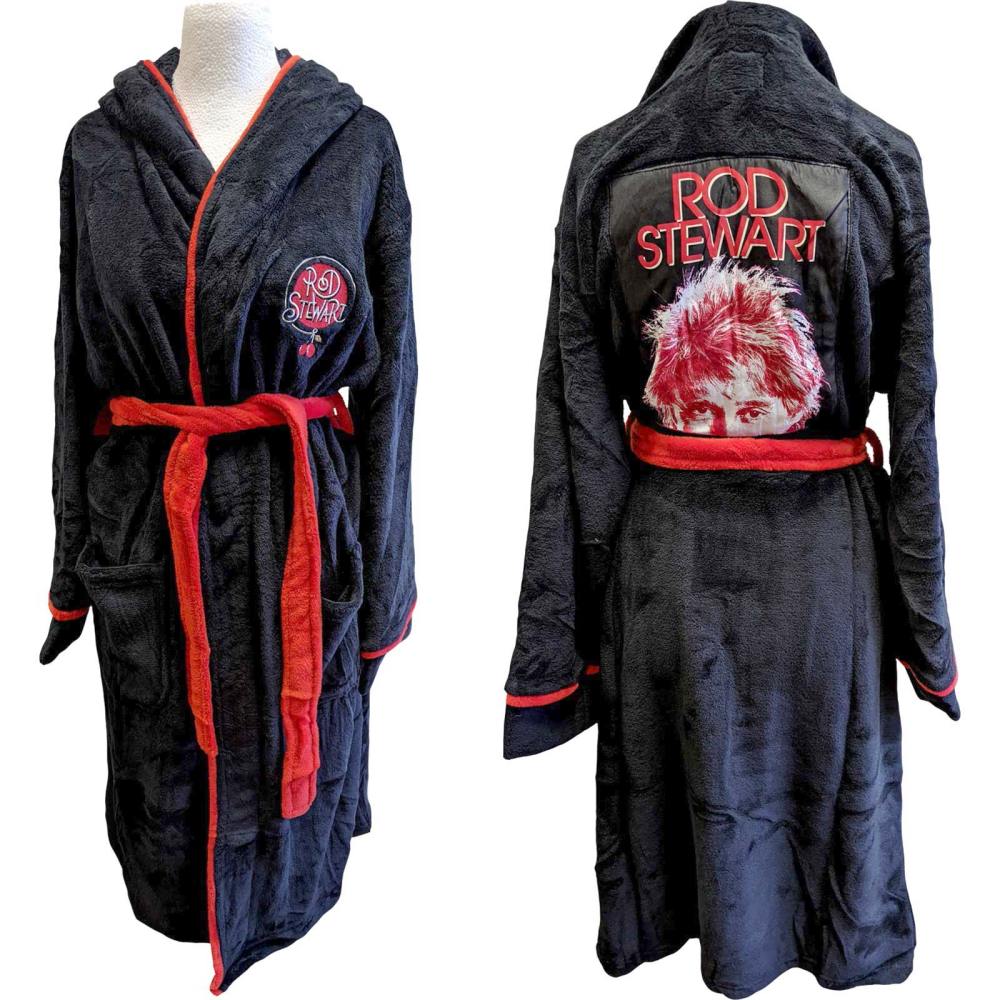 Rod Stewart - Cherries Logo Batrobe - Black